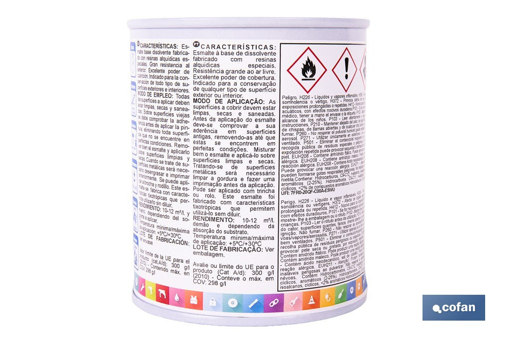 ESMALTE SINTÉTICO (375 ML) BLANCO BRILLO