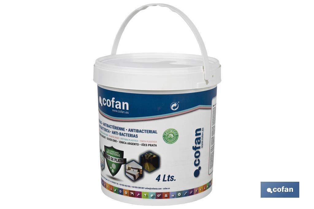 PINTURA PLASTICA ANTIBACTERIAS IONES PLATA 12 L