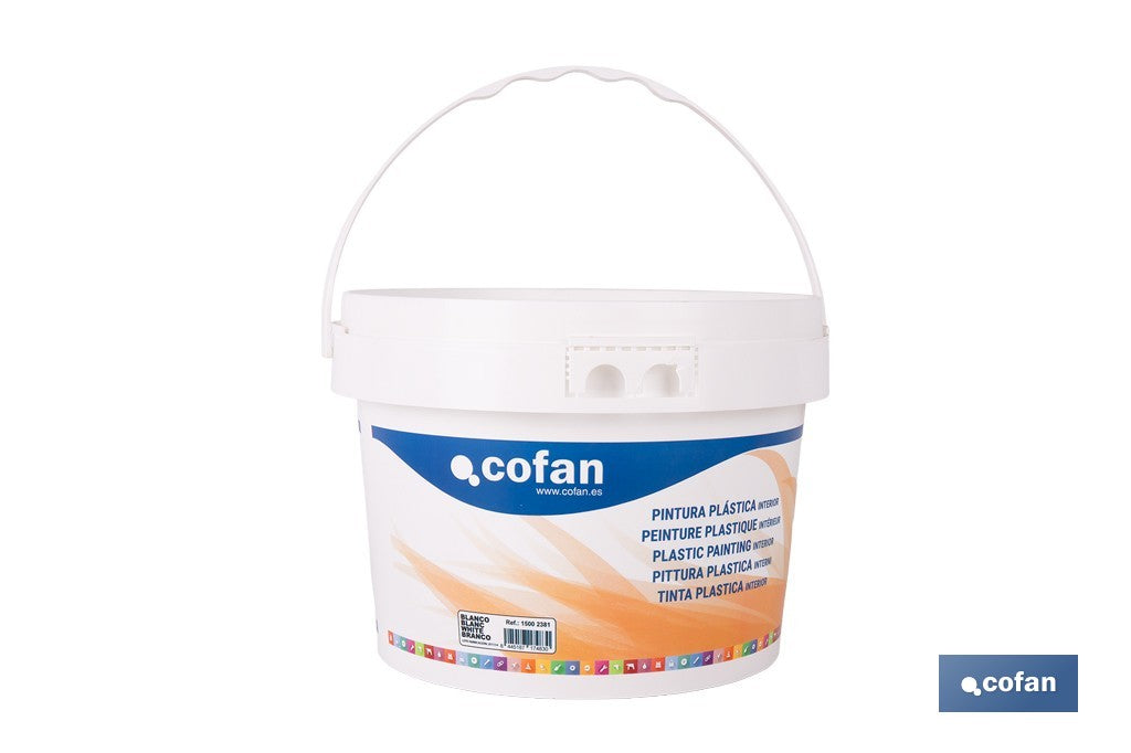 PINTURA PLÁSTICA INTERIOR 10 KG BLANCO