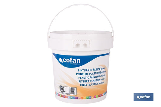 PINTURA PLÁSTICA INTERIOR 20 KG BLANCO