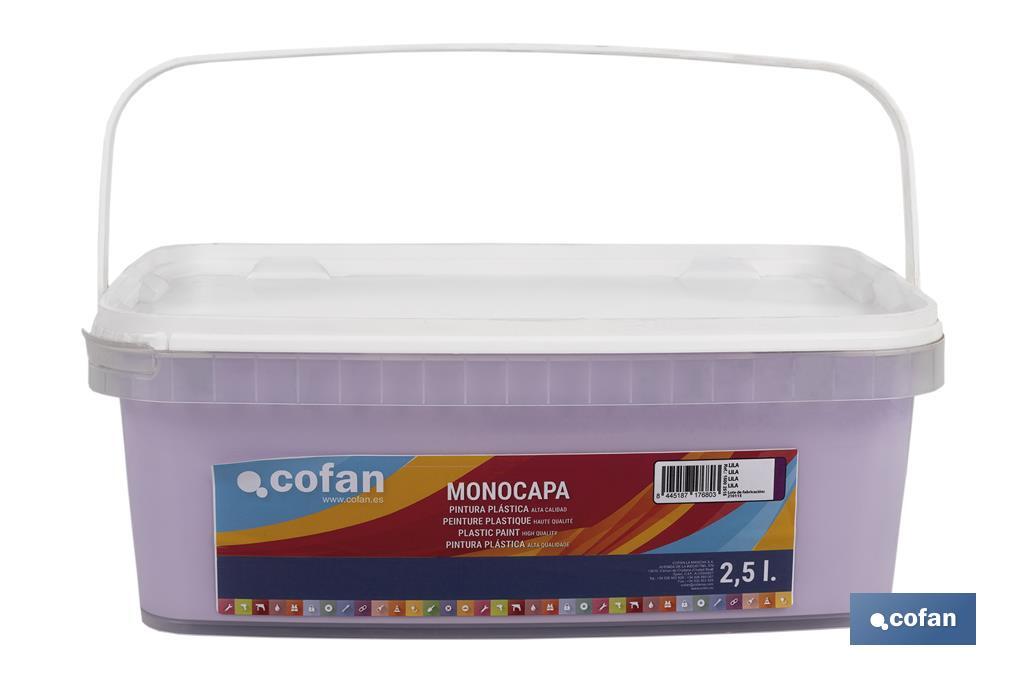PINTURA PLÁSTICA MONOCAPA Lila (2,5 LT)