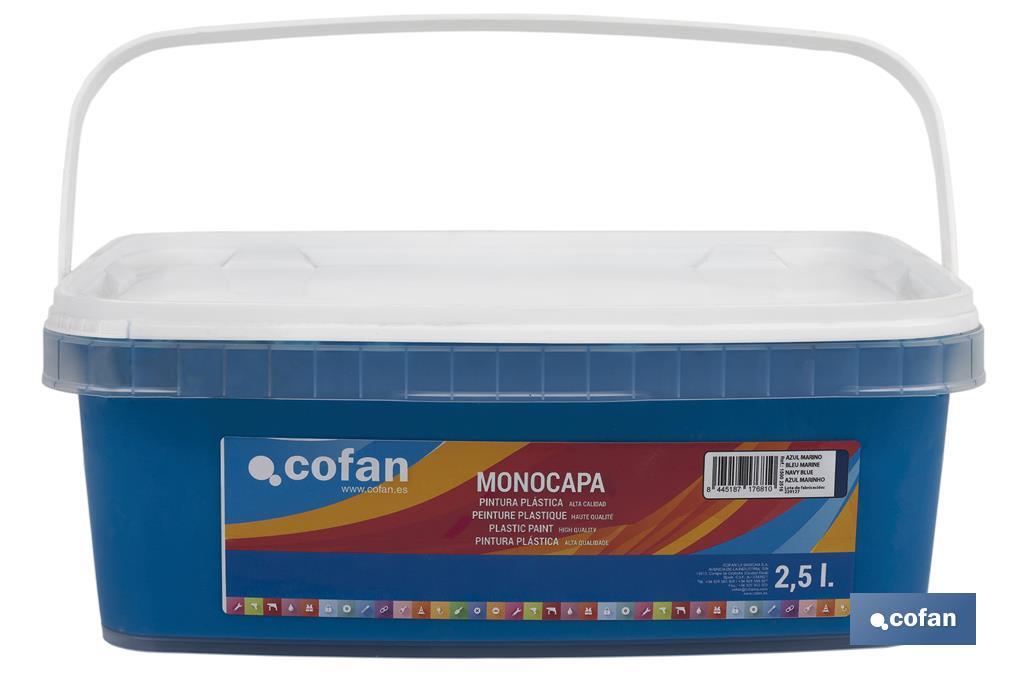 PINTURA PLÁSTICA MONOCAPA Azul Marino (2,5 LT)