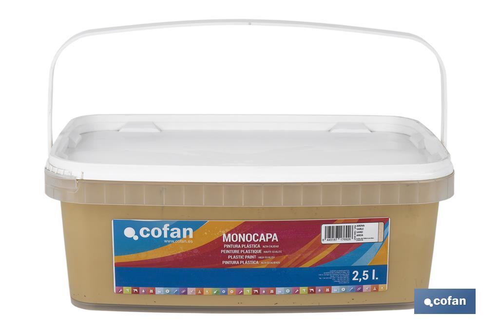 PINTURA PLÁSTICA MONOCAPA Arena (2,5 LT)