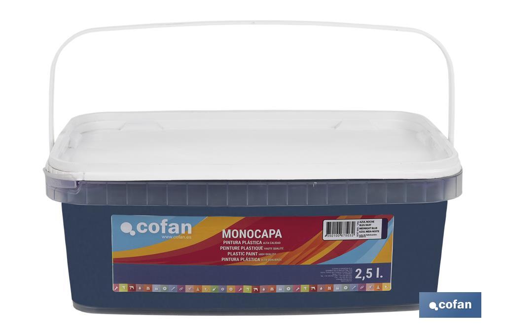 PINTURA PLÁSTICA MONOCAPA Azul Noche (2,5 LT)