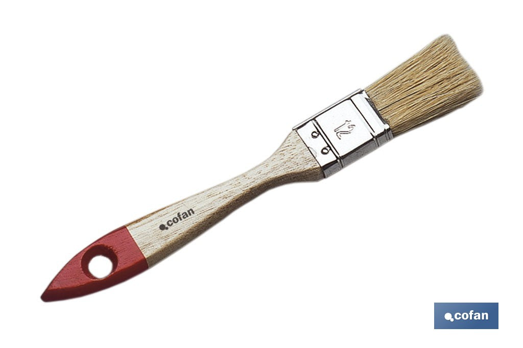 PALETINA TRIPLE 25 MM CON MANGO DE MADERA Nº 12