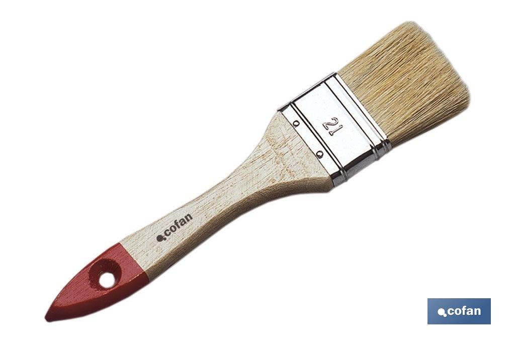 PALETINA TRIPLE 45 MM CON MANGO DE MADERA Nº 21