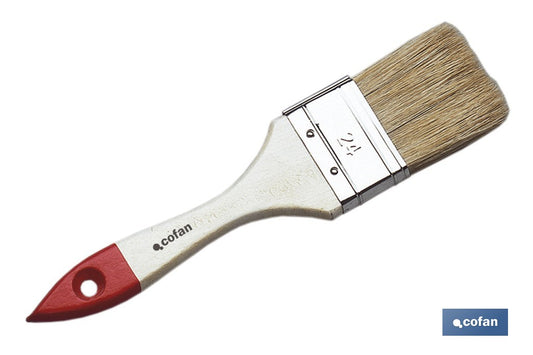 PALETINA TRIPLE 50 MM CON MANGO DE MADERA Nº 24