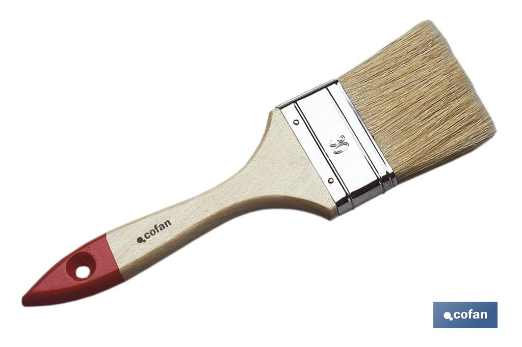 PALETINA TRIPLE 60 MM CON MANGO DE MADERA Nº 30