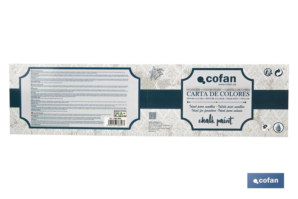 CARTA DE COLORES PINTURA A LA TIZA CHALK PAINT