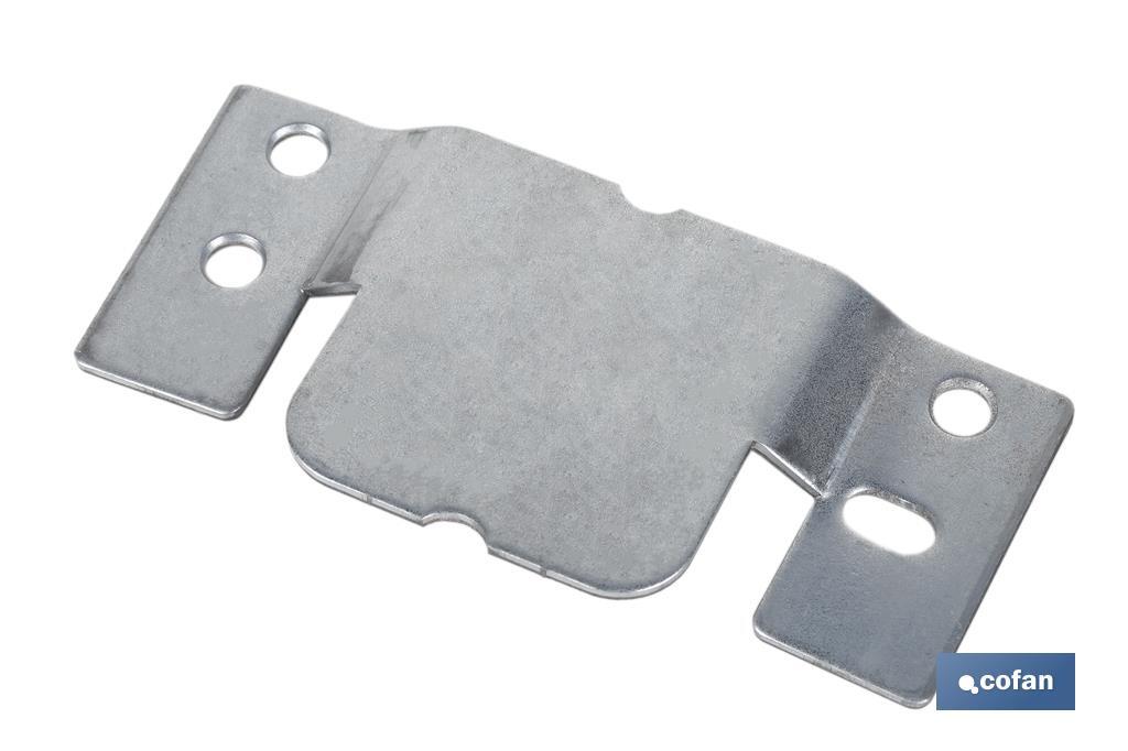 SET 2 UDS CHAPA ANCLAJE ZINCADA 100 X 47 MM VENTA UNITARIA