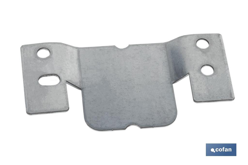 SET 2 UDS CHAPA ANCLAJE ZINCADA 100 X 47 MM VENTA UNITARIA