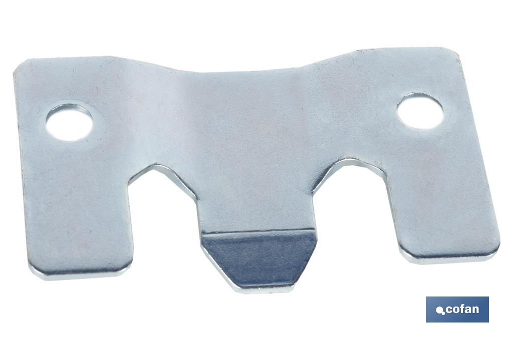 SET 2 UDS CHAPA ANCLAJE ZINCADA 60 X 35 MM VENTA UNITARIA