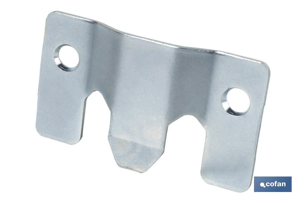 SET 2 UDS CHAPA ANCLAJE ZINCADA 60 X 35 MM VENTA UNITARIA