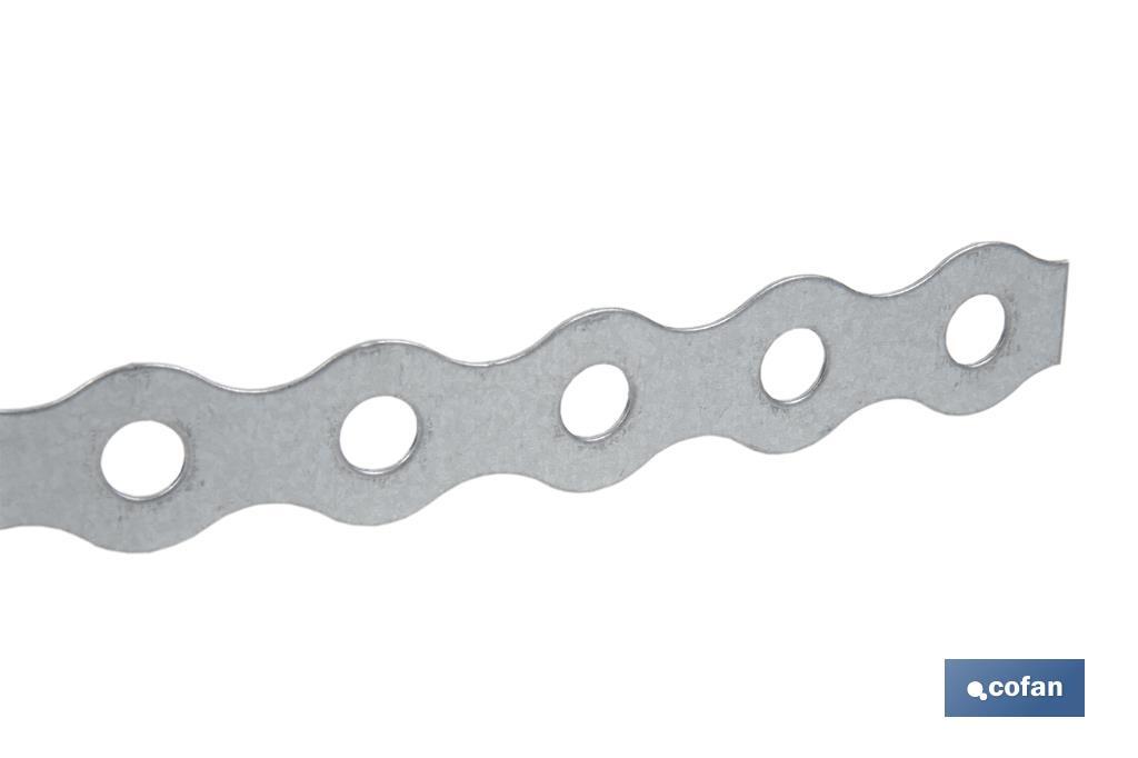 CINTA PERFORADA GALVANIZADA 17 X 0,8 X 10 M