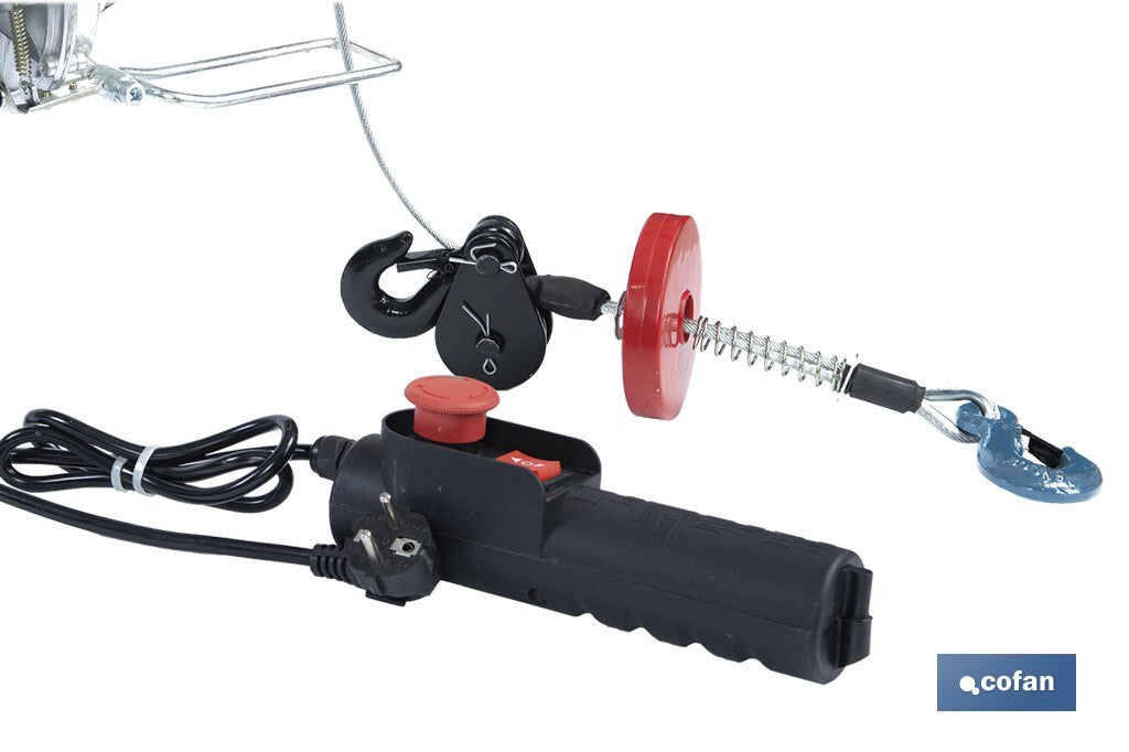 POLIPASTO ELÉCTRICO 1020 W 250/500 KG ELEVACIÓN 10/20 M