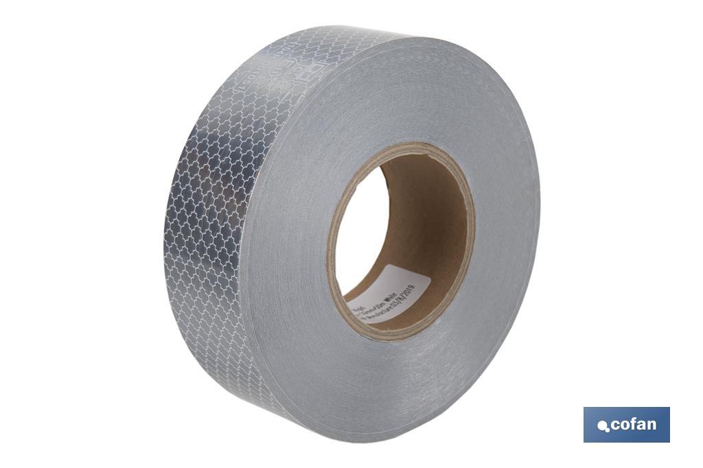 ROLLO RETROREFLECTANTE CONTINUO - 50M BLANCO