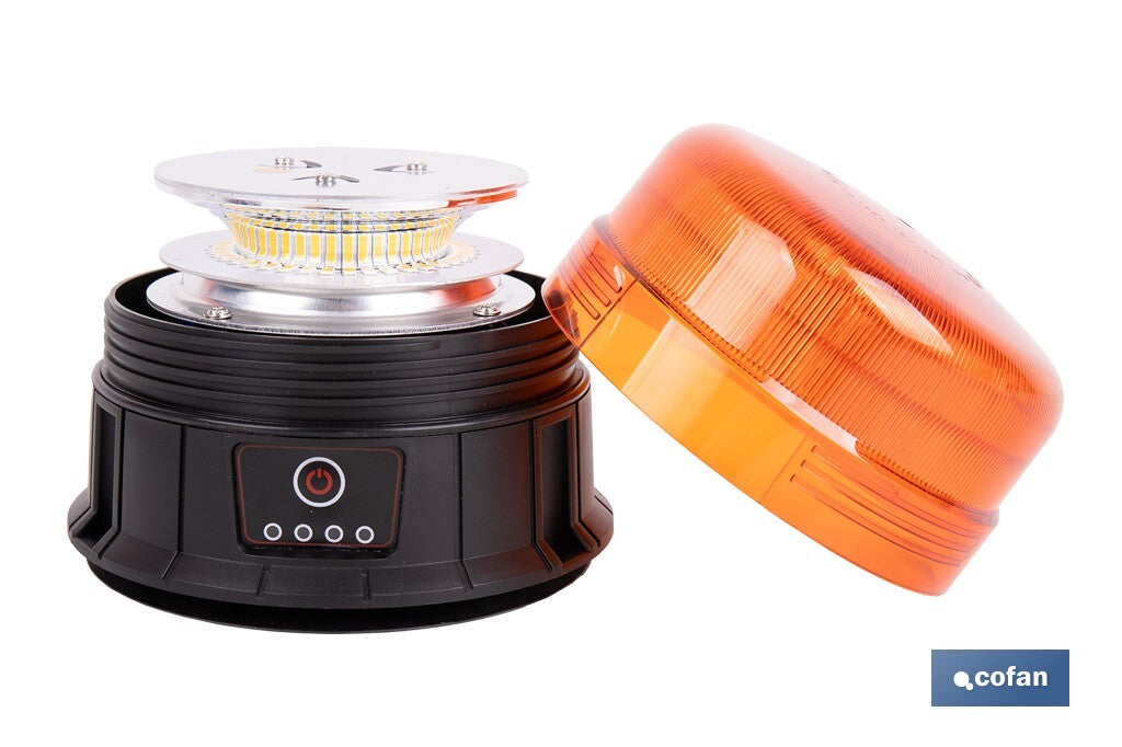 LUZ GIRATORIA 39 LED SMD IMÁN RECARGABLE