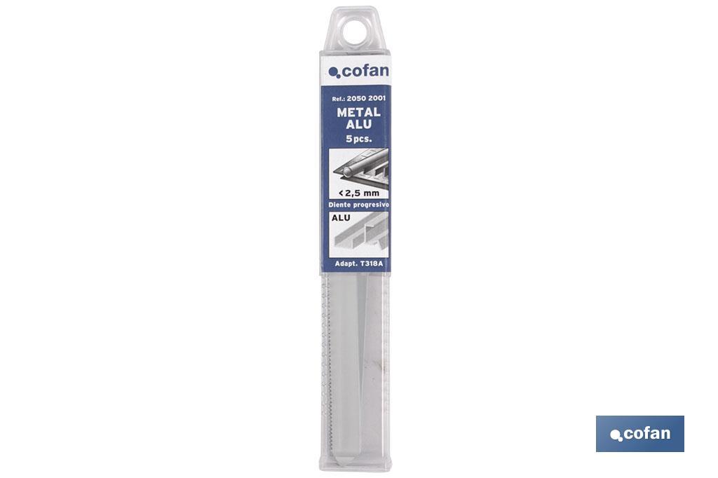 SIERRA CALAR (5PCS) T123X BIM 77X1,2 - 2,6 METAL/A