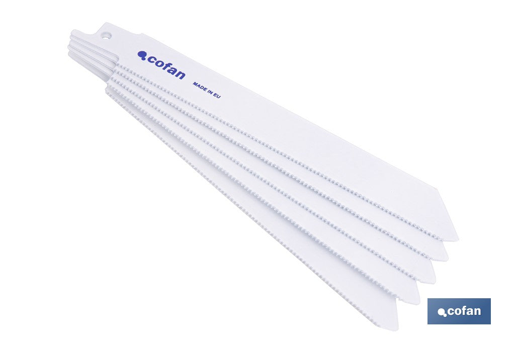 HOJA DE SIERRA DE SABLE (5PCS) BIMETAL 130X18  -  METAL