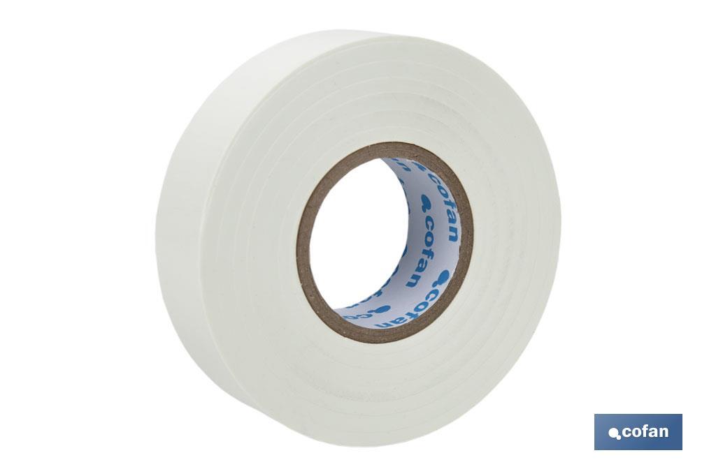 CINTA AISLANTE 180 Micras BLANCA 19mmX20 Metros