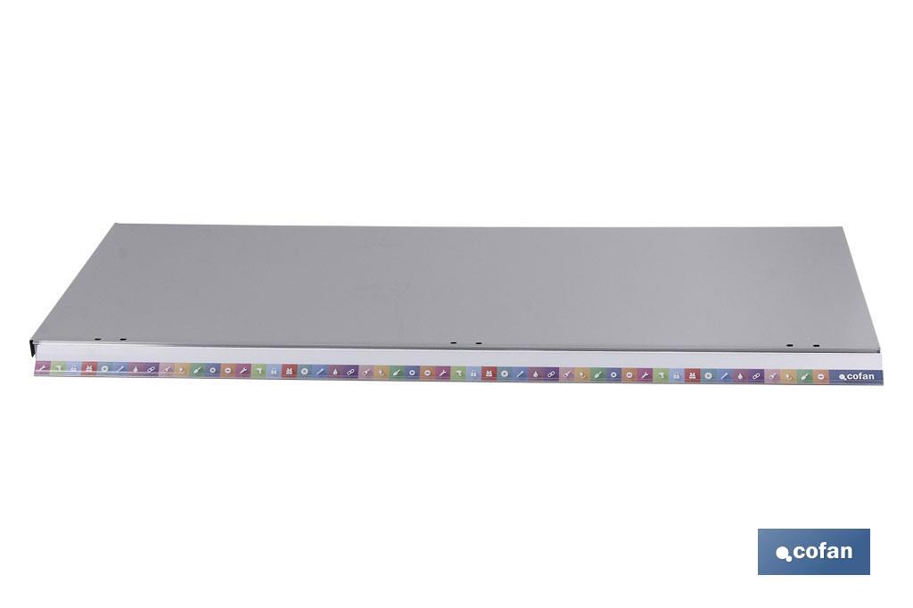 PORTAPRECIOS C/TIRA PARA BANDEJA 500 X 39 MM