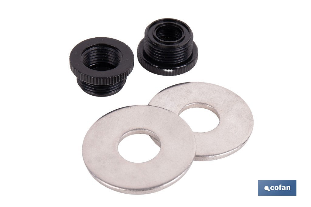 KIT DE ARANDELAS Y ADAPTADORES DE ROSCAS PARA BANDEJA DE GRIFERIA 21001157