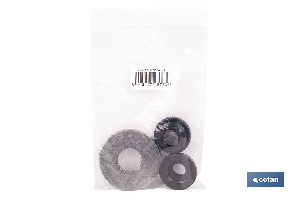 KIT DE ARANDELAS Y ADAPTADORES DE ROSCAS PARA BANDEJA DE GRIFERIA 21001157