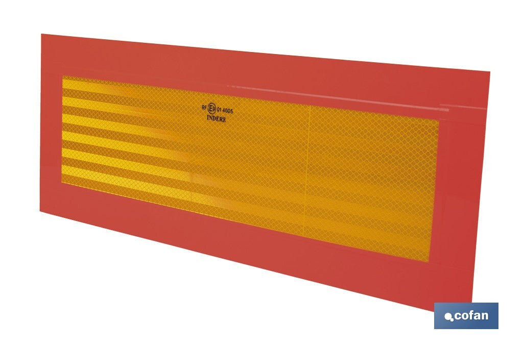 PLACA V-6 PARA VEHICULOS LARGOS 565X200MM.