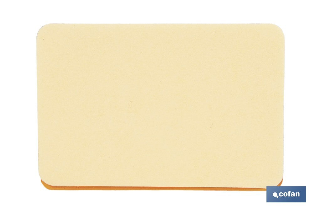 CATADIÓPTRICO RECTANGULAR ÁMBAR 56 X 39 MM CON ADHESIVO
