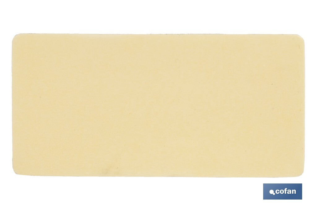 CATADIÓPTRICO RECTANGULAR BLANCO 71 X 35 MM CON ADHESIVO