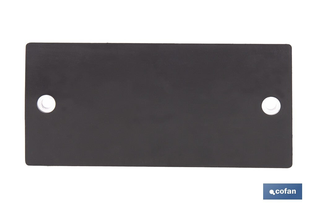 CATADIÓPTRICO RECTANGULAR BLANCO 106 X 50 MM CON AGUJERO SIN TORNILLO