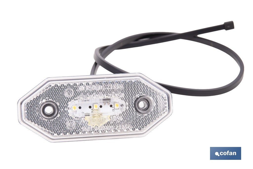 LUZ FRONTAL LED CON REFLECTOR 12V/24V BLANCA