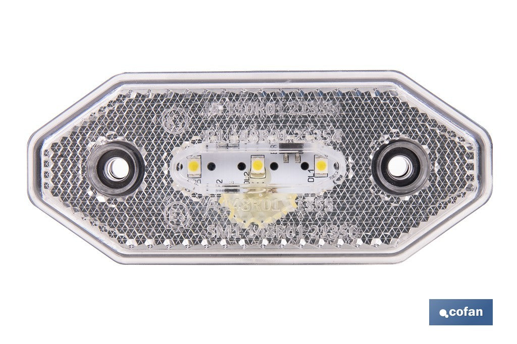 LUZ FRONTAL LED CON REFLECTOR 12V/24V BLANCA