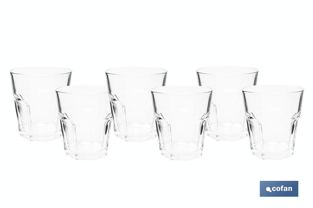 PACK 6 UDS VASO AGUA 30,5 CL MODELO LUBLIN