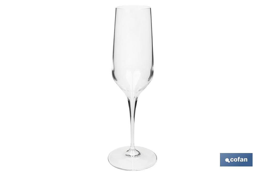PACK DE 6 COPAS  DE CHAMPAGNE 23 CL MODELO ÁGATA