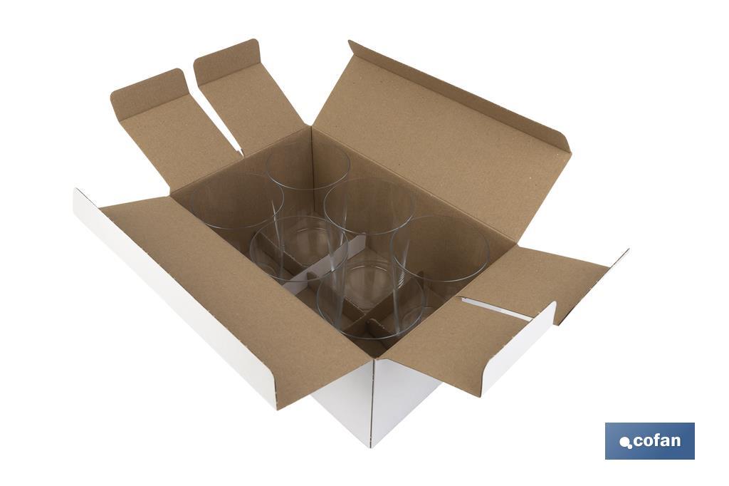 PACK 6 VASOS DE SIDRA CRISTAL FINO BRILLANTE 50 CL