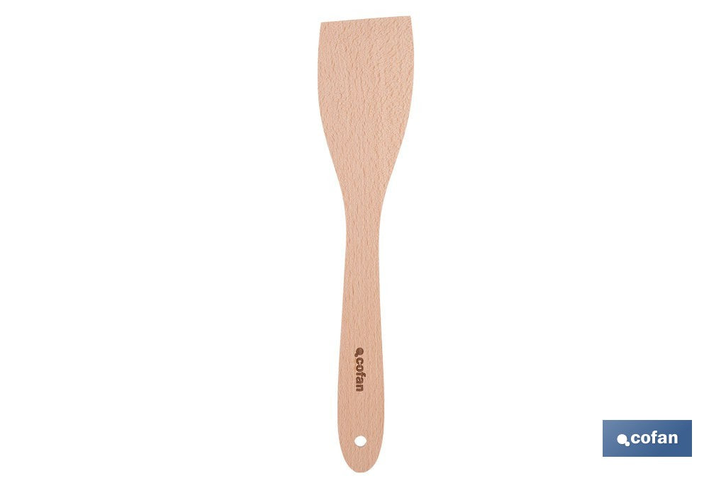 PALETA DE MADERA CON MANGO PLANO SIN RANURAS 30 CM