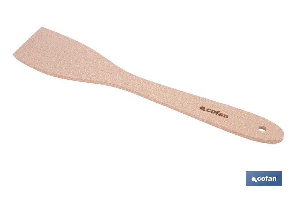 PALETA DE MADERA CON MANGO PLANO SIN RANURAS 30 CM