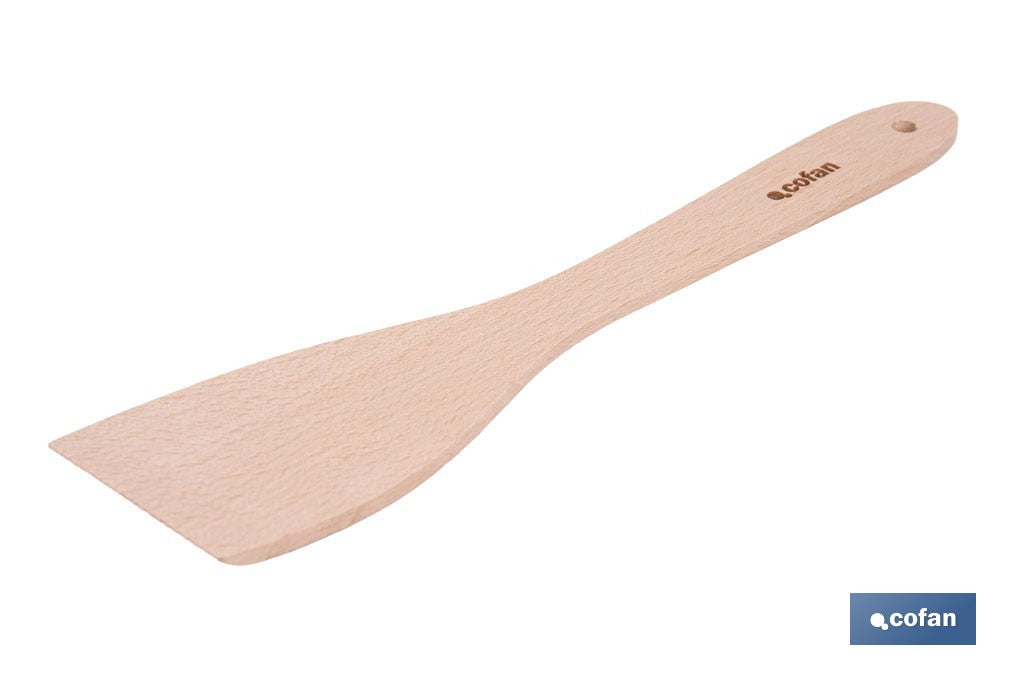 PALETA DE MADERA CON MANGO PLANO SIN RANURAS 30 CM
