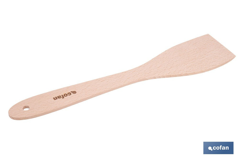 PALETA DE MADERA CON MANGO PLANO SIN RANURAS 30 CM
