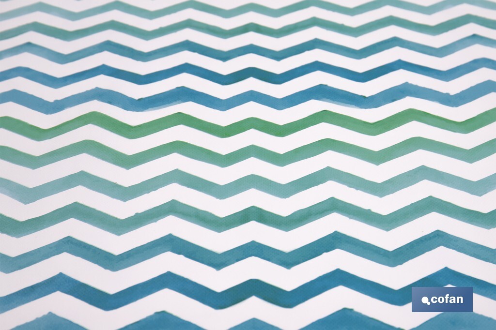 ROLLO MANTEL ANTIMANCHAS 1,40 x 25m 50% ALG/50% PVC.RAYADO