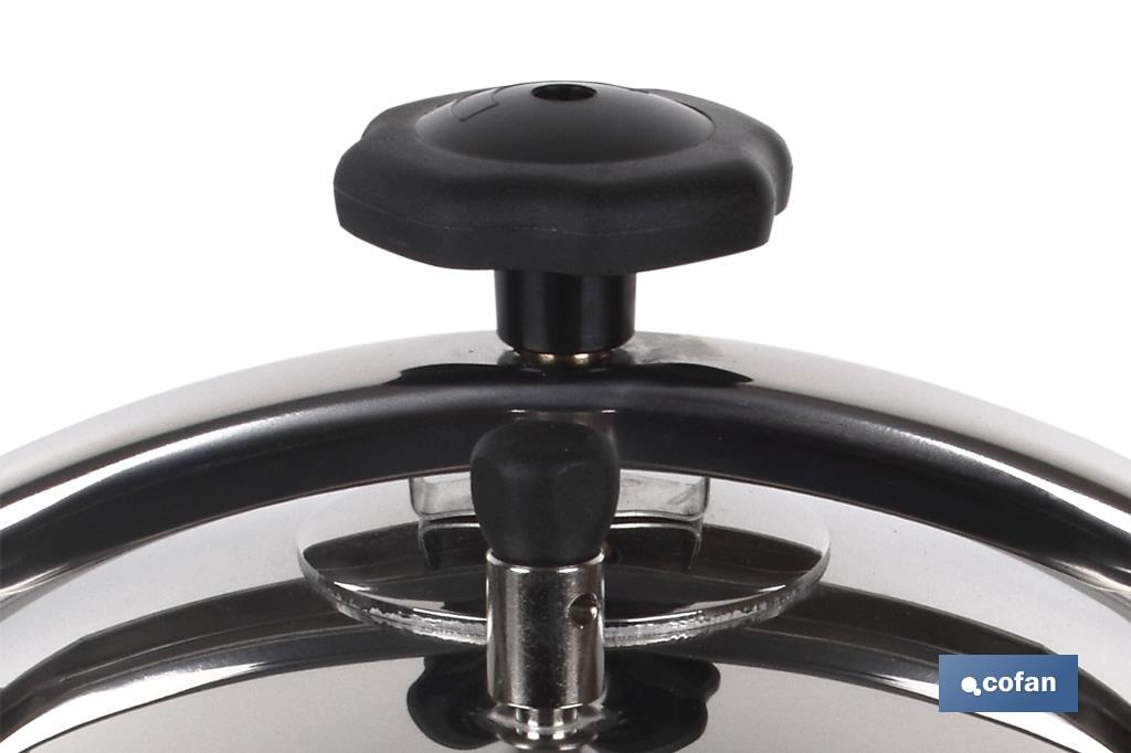 OLLA PRESIÓN INOX MODELO POLENTA INDUCCIÓN 6 LT