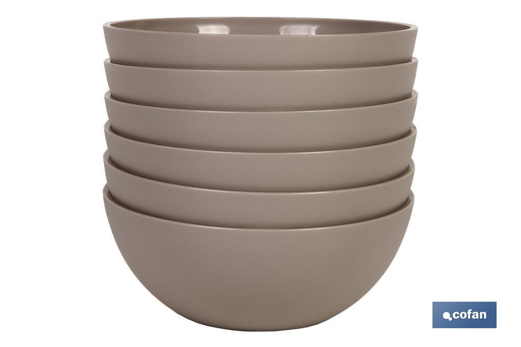 BOL MODELO ALBAHACA 300ML COLOR PIEDRA 12X5cm