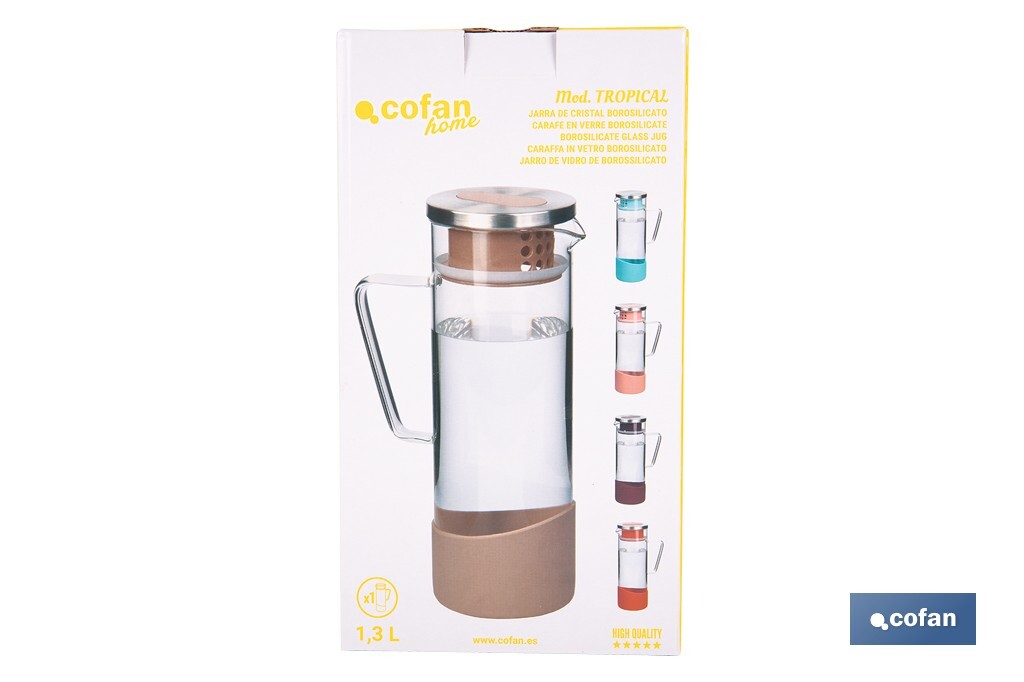 JARRA BOROSILICATO  TIERRA 1300 ml
