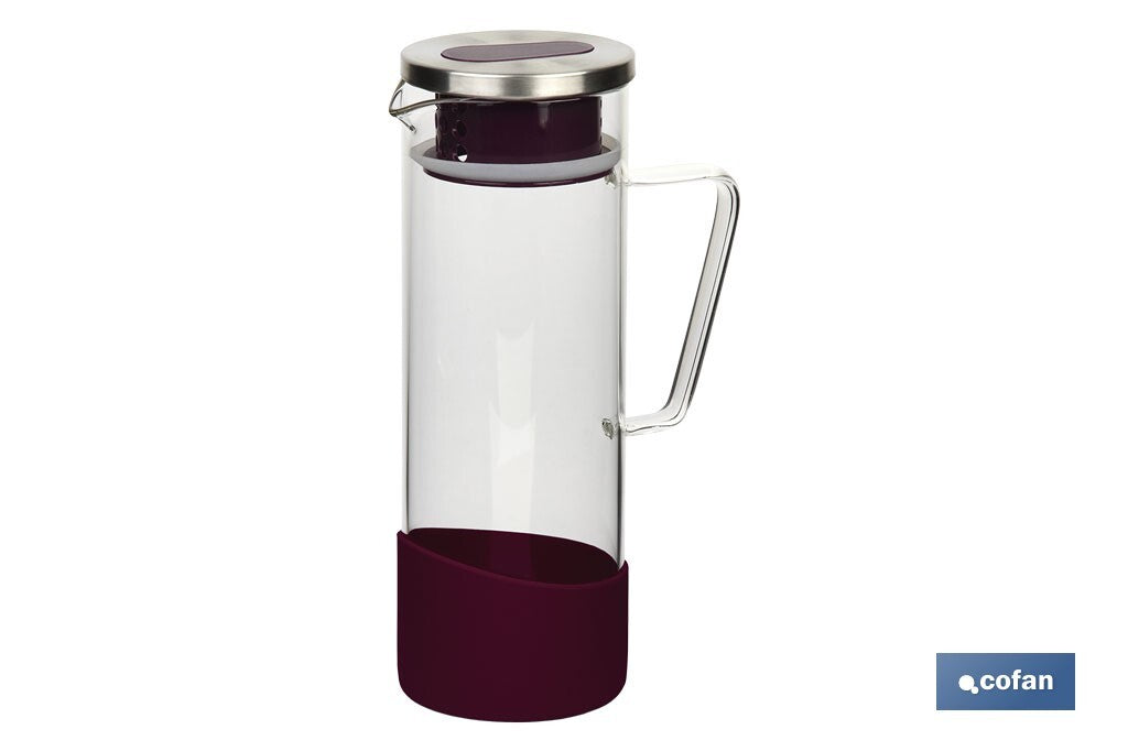 PACK DE JARRA MORADA,SET DE VASOS DE AGUA Y MANTEL 1.40 X 1.40 CM