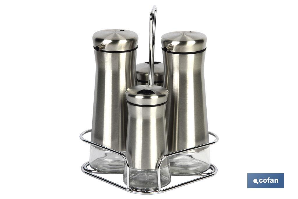 SET ACEITERA  INOX 230ml-120ml