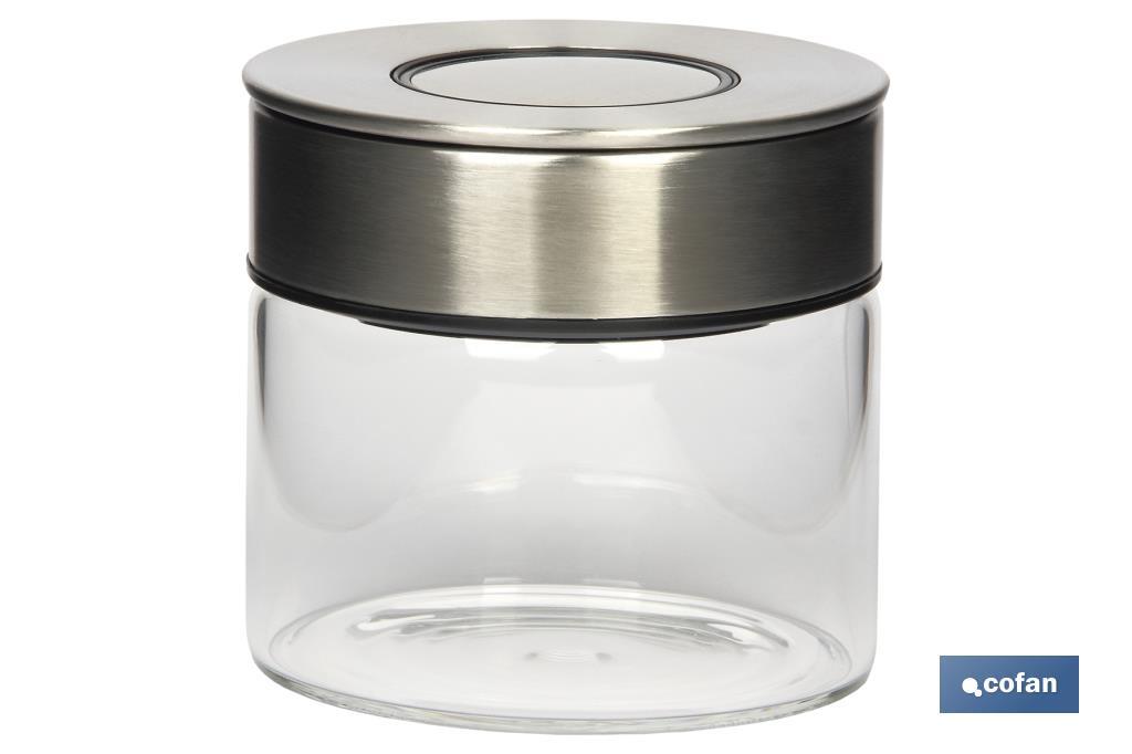 FRASCO BOROSILICATO+ACERO MODELO CICER 400 ML 9.6 X 10 CM