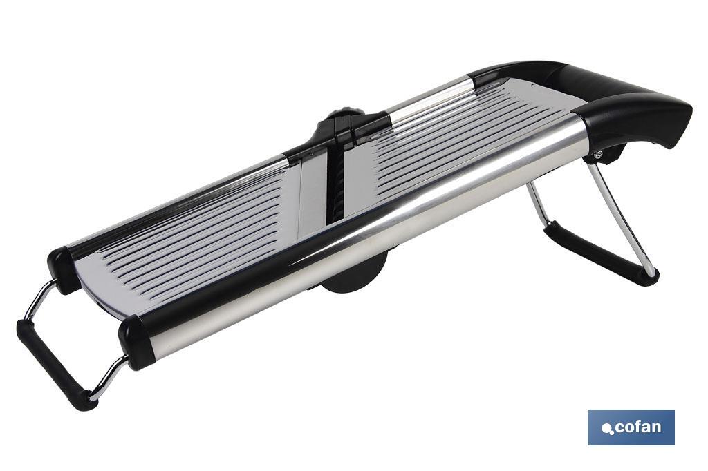MANDOLINA DE ACERO INOX. 41,8X16,5X6,5 CM