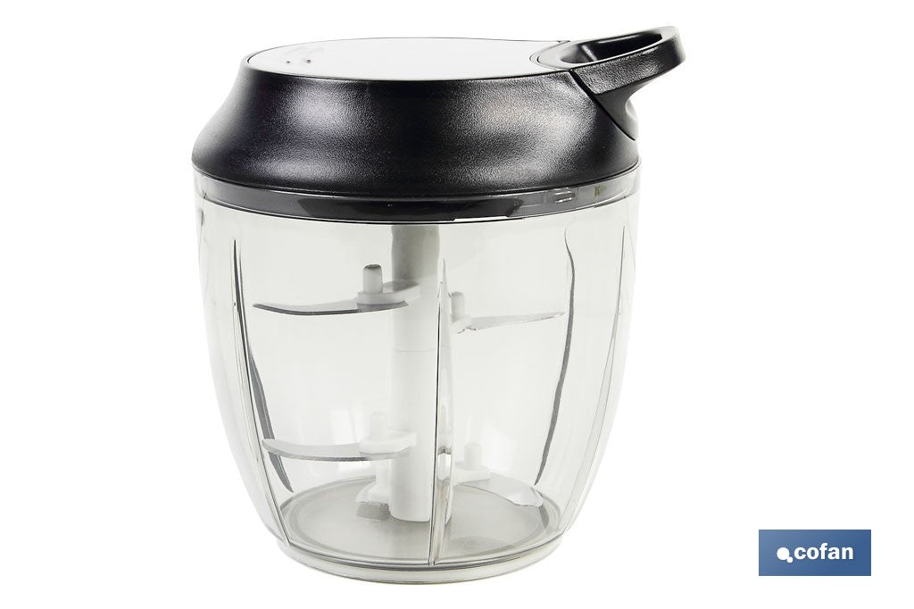 PICADORA MANUAL, TAPA Y ACCESORIO BATIDOR 900 ML