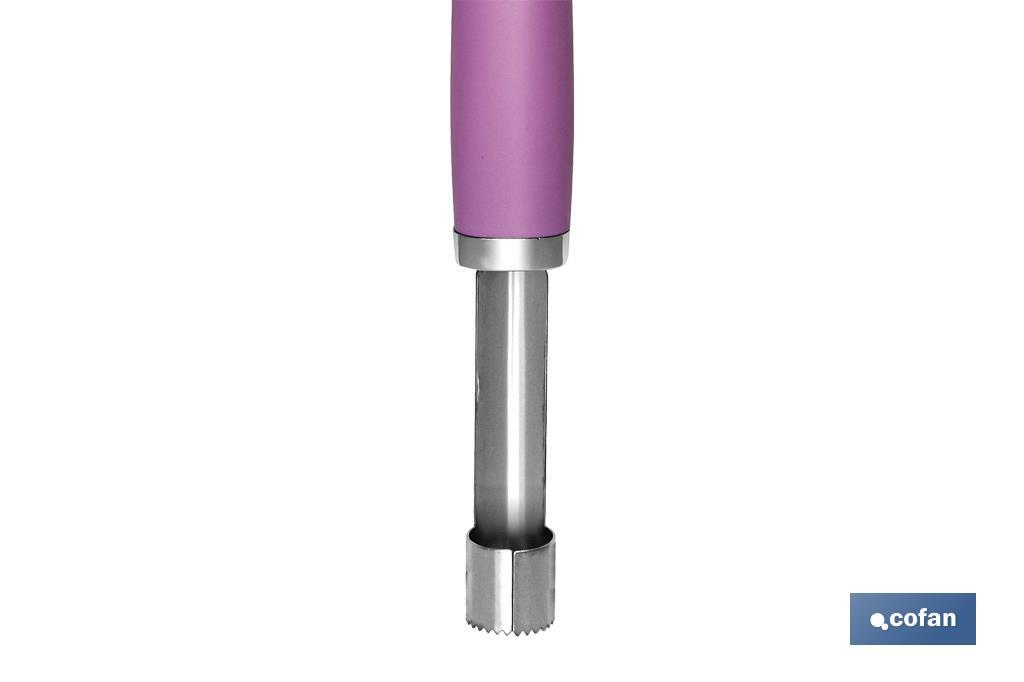 DESCORAZONADOR  MODELO SENA MORADO 21 CM